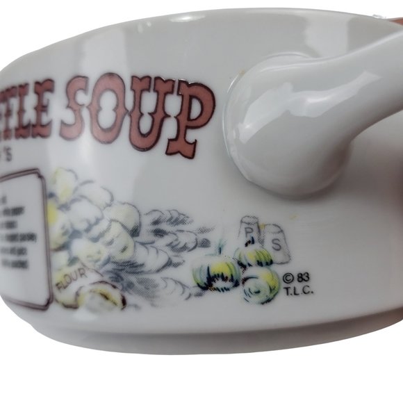 LJungberg Collection Le Ruth's Oyster Truffle Soup Recipe Two Handled Gumbo Bowl - Picture 3 of 8